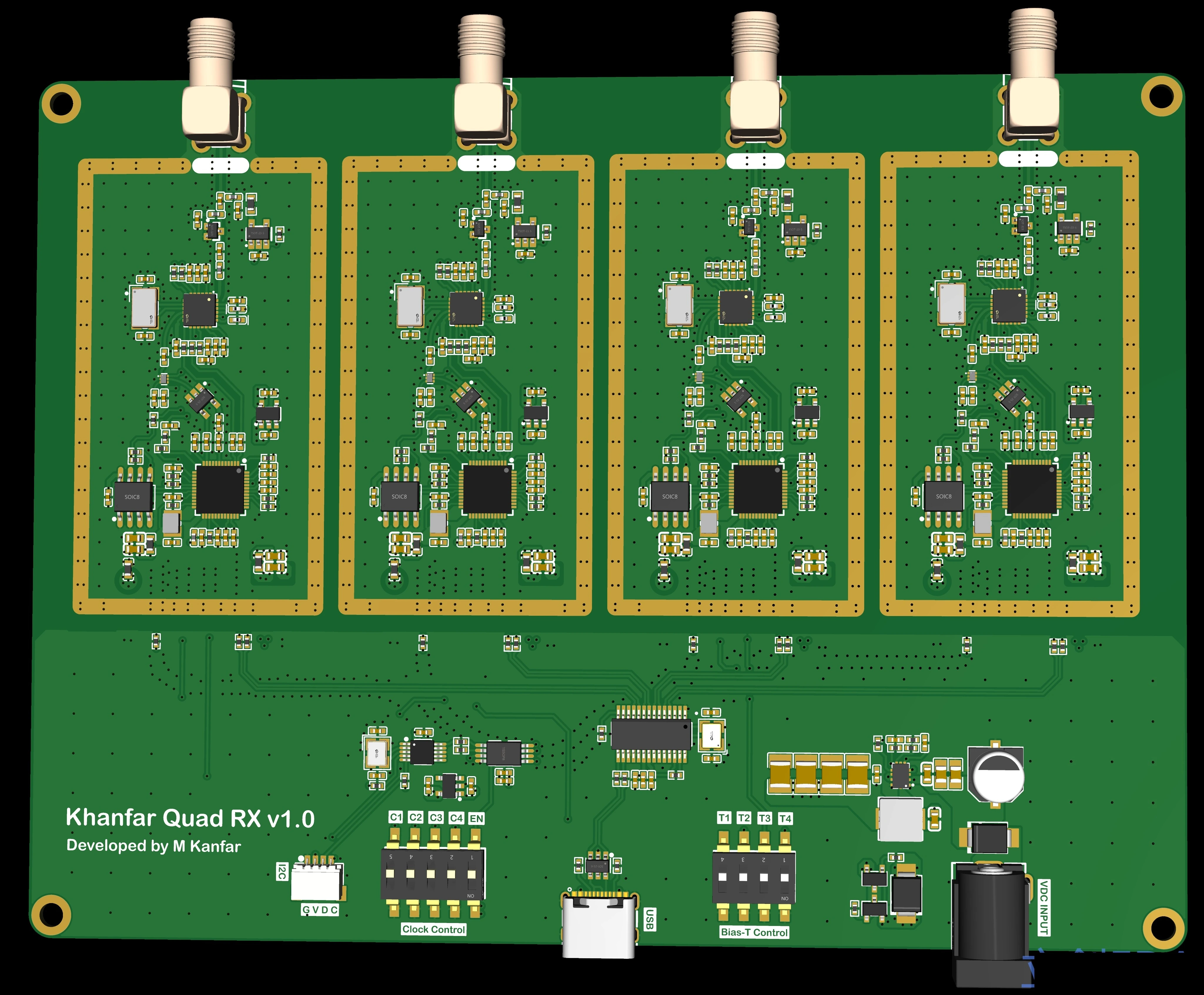 Quad RX Board Close-up