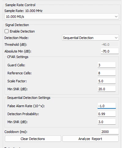 Sequential Detection Algorithm